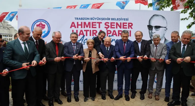 Trabzon’da Ahmet Şener Hatıra Parkı açıldı