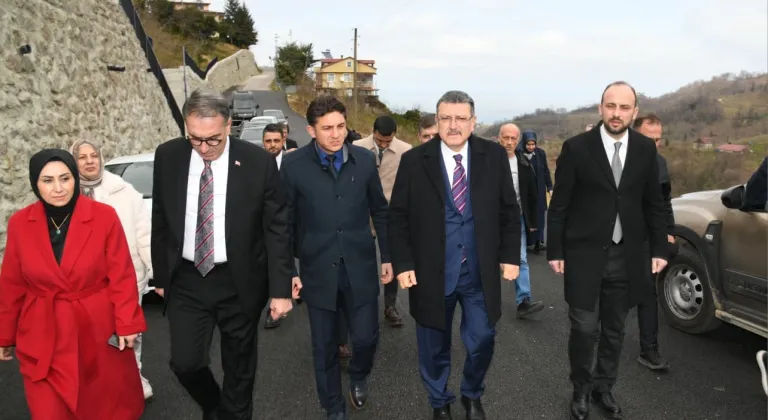 Trabzon'da Başkan Genç Sürmene’de çalışmaları inceledi
