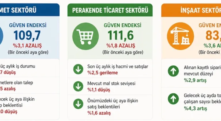 TÜİK Nisan 2026: Sektörel Güven Endekslerinde Farklı Seyir