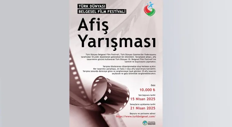 Türk Dünyası Belgesel Film Festivali için Uluslararası Afiş Yarışması başladı