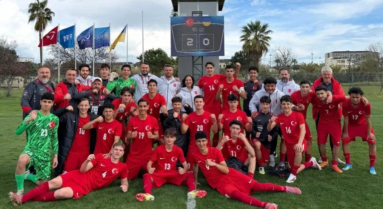 U16 Milliler hazırlıkta Ukrayna’yı 2-0 yendi
