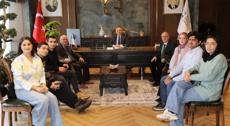 Uluslararası araştırmacılardan Rektör Yılmaz’a ziyaret