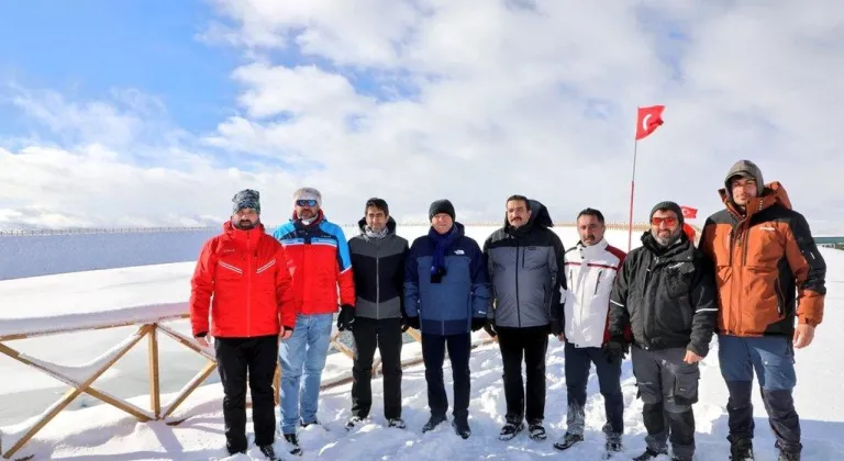 Vali Ziya Polat, Sarıkamış Kayak Merkezi’ndeki Suni Karlama projesini inceledi