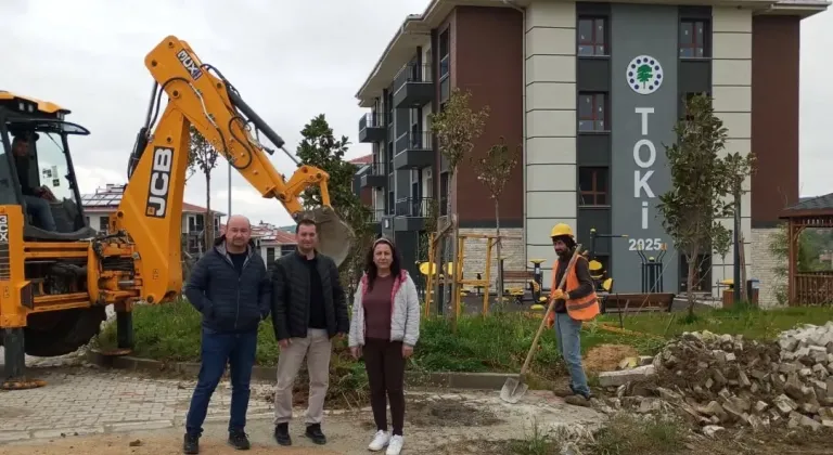 Yenimuhacir TOKİ konutlarında doğal gaz meşalesi yanıyor