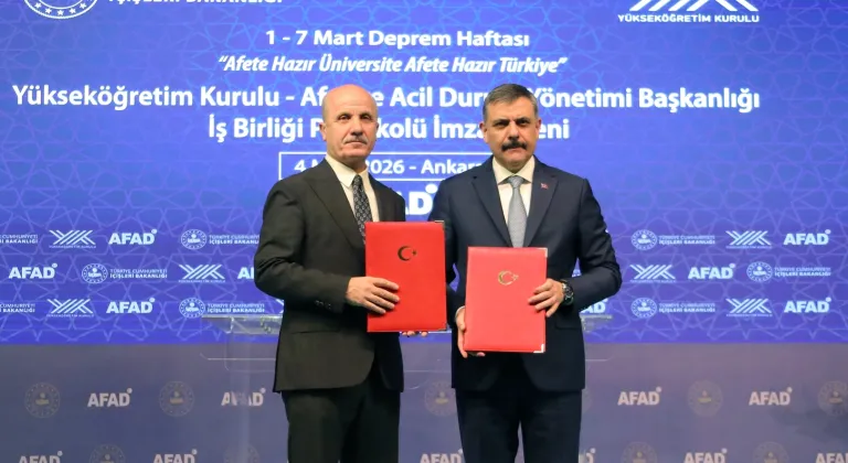 YÖK ve AFAD’dan 'Afete Hazır Üniversite' protokolü