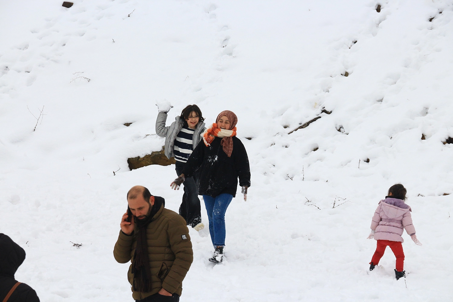 Erbaa'ya kar yağmayınca onlar kara gitti